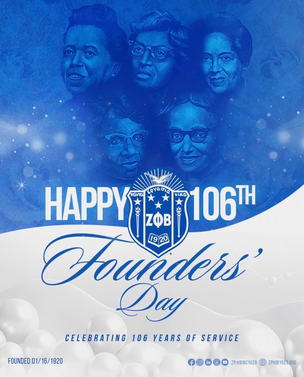 PrincessJOffic's tweet image. 106 years of Scholarship, Service, Sisterhood, and FINER Womanhood! 

It’s Founders Day &amp;amp; Finer Friday! 
Such a Dovely Day today. #FinerSince1920 🥹💙🤍🕊️