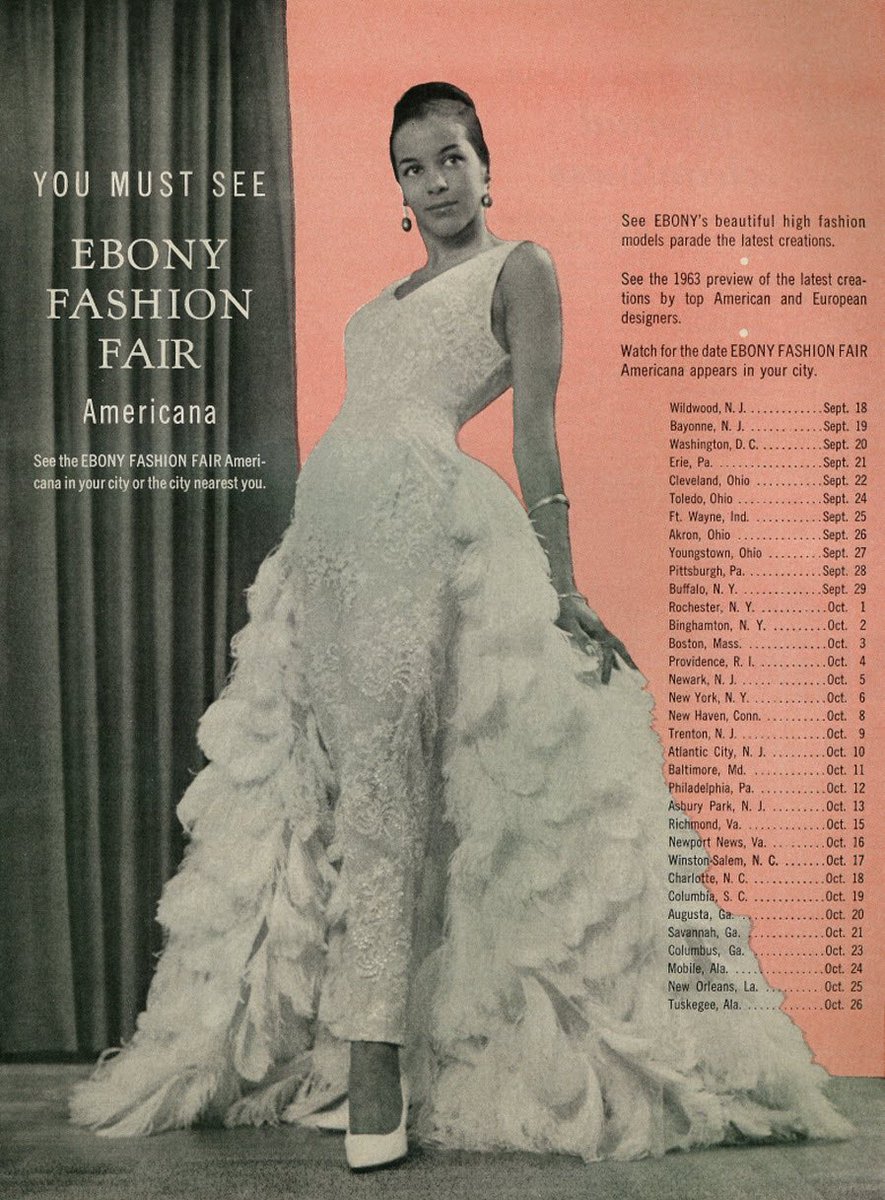 beyonceseyelid's tweet image. Thinking about the importance of the Ebony Fashion Fair and the impact black models had (still have) on American fashion.