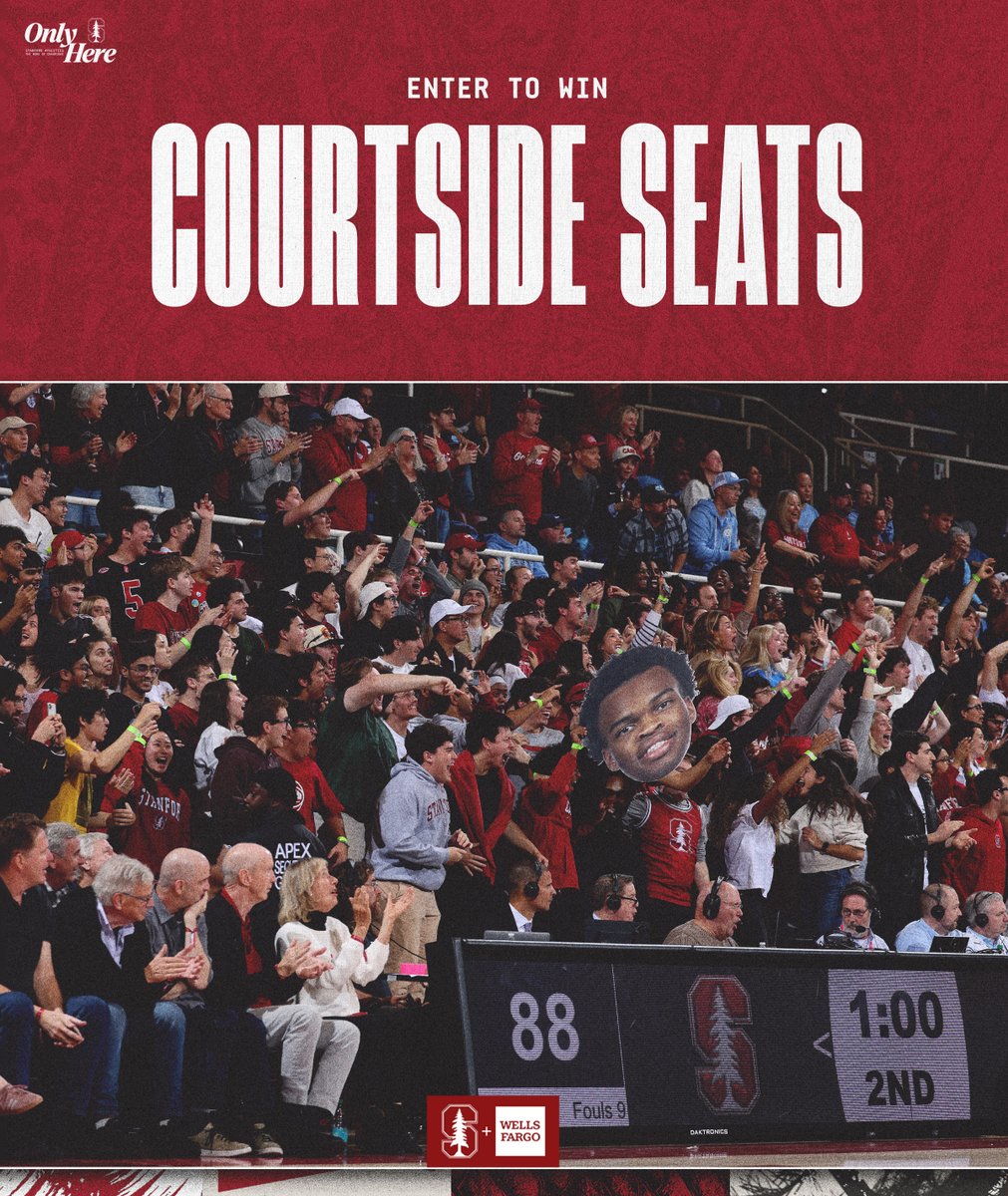 We’re giving away a pair of Courtside tickets to the nearly SOLD OUT game vs Duke on Saturday, presented by game sponsor <a href="/WellsFargo/">Wells Fargo</a>! 

To enter, like + RT this post.

#GoStanford