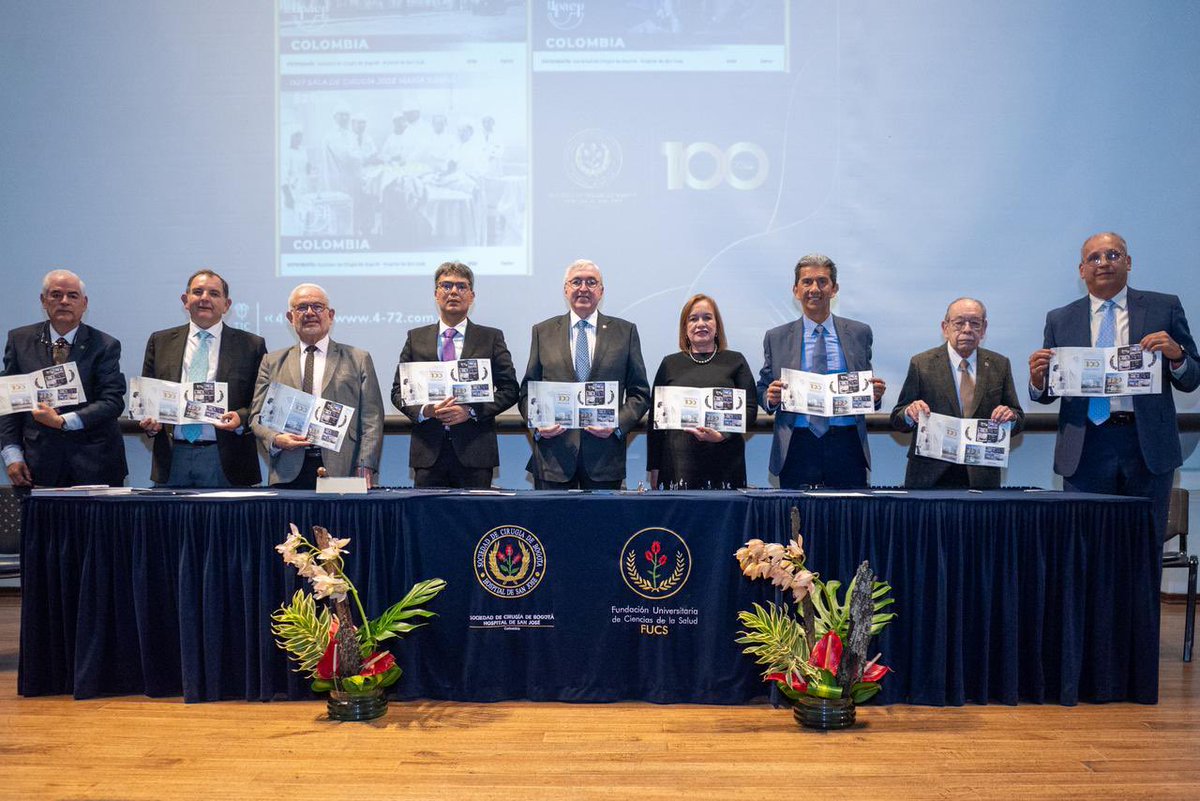 Lanzamos la emisión filatélica conmemorativa por los 100 años de la Sociedad de Cirugía de Bogotá – Hospital San José (<a href="/HSJ_Bogota/">Sociedad de Cirugía de Bogotá Hospital de San José</a>), un siglo de servicio, ciencia y compromiso con la vida de los colombianos.

La viceministra de Conectividad, <a href="/GloriaPerdomoR/">Gloria Patricia Perdomo Rangel</a>, presidió la