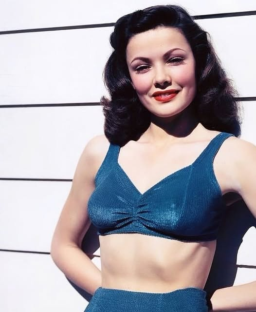 Gene Tierney: The Most Beautiful Woman in Movie HistoryA rare colorized portrait of Gene Tierney looking radiant in blue. Known for her role in Laura, she was often called the most beautiful woman in Hollywood history. The perfect inspiration for vintage 1940s waves and classic