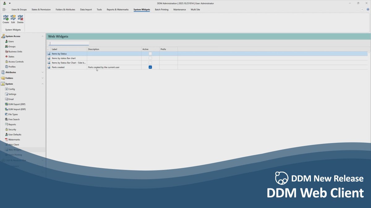 The latest release brings valuable updates to the DDM Web client, improving dashboards, search capabilities, BOM management &amp; document viewing to better align with the Office client experience.

See the new features in action buff.ly/PcoOAfW

#PLM #PDM #CAD #cadmanagement