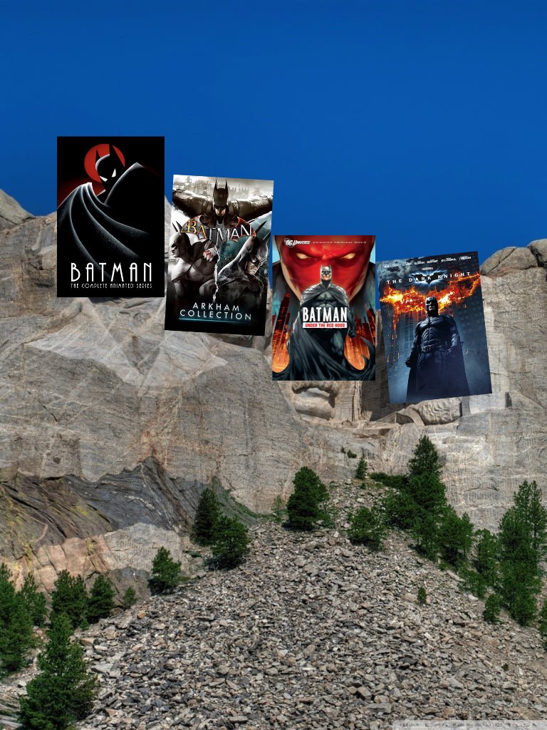 mount rushmore of batman multimedia?