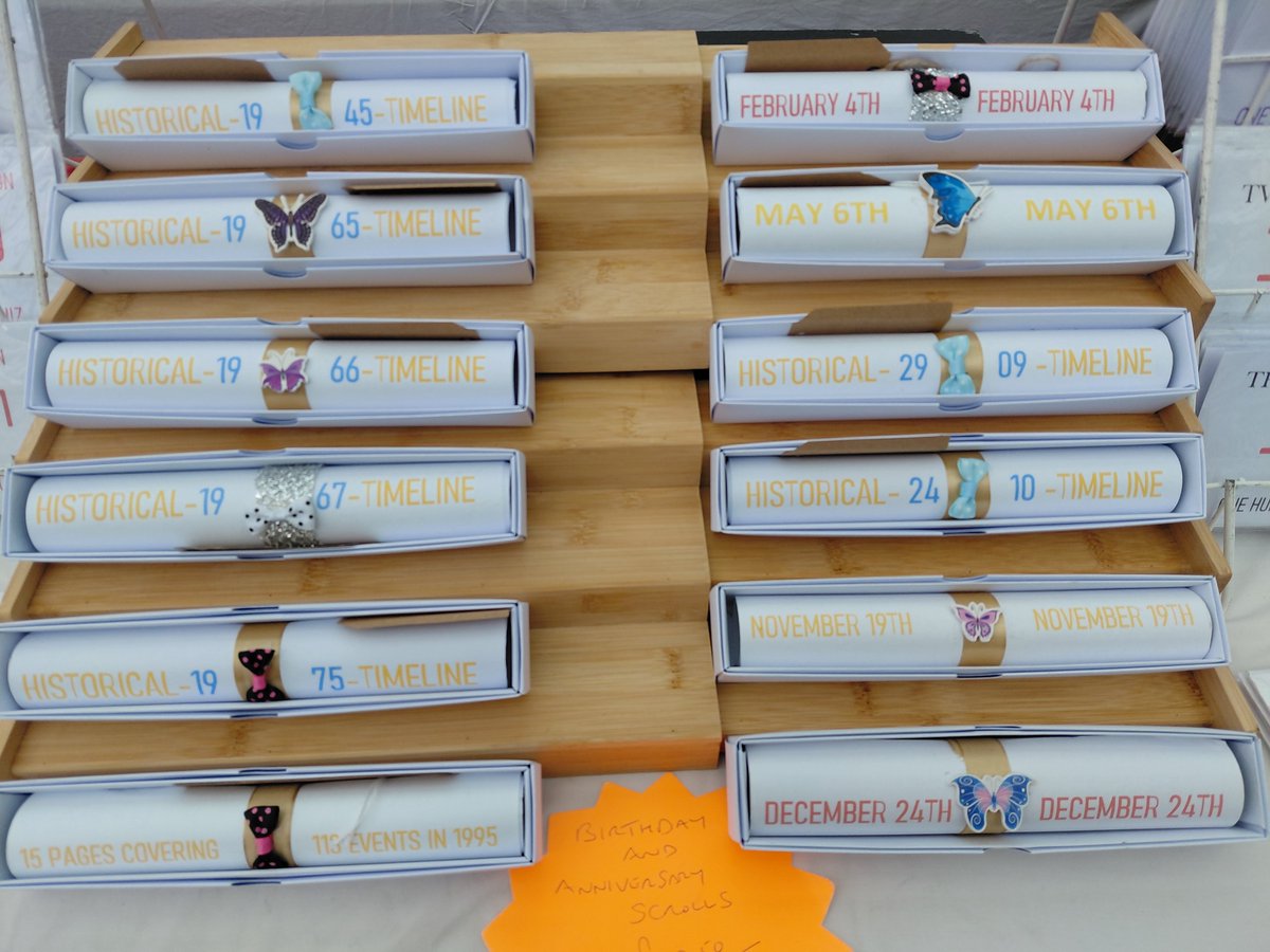 CraigQuizzy's tweet image. Back @ThemarketTynem1 tomorrow and Sunday.
Hopefully the weather will be better and the traders won't have to boil puddle water for soup.

Get your unique birthday quizzes, football quizzes and historical timeline scrolls at great prices.