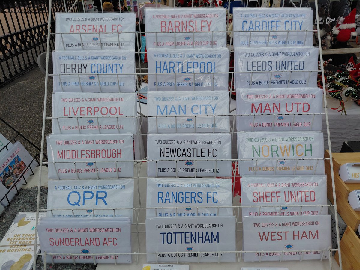 CraigQuizzy's tweet image. Back @ThemarketTynem1 tomorrow and Sunday.
Hopefully the weather will be better and the traders won't have to boil puddle water for soup.

Get your unique birthday quizzes, football quizzes and historical timeline scrolls at great prices.