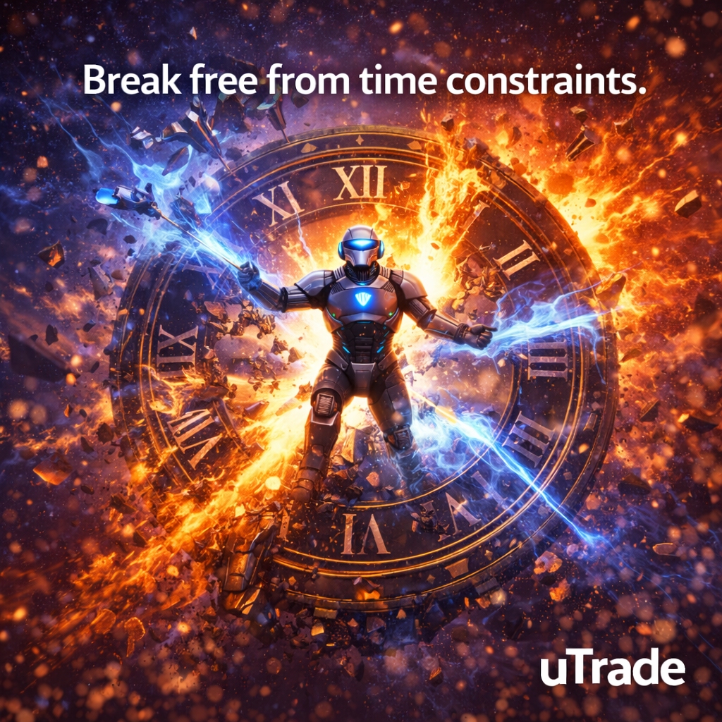 Break free from time constraints.

The biggest limitation in trading isn’t the market — it’s hesitation.
While others wait for “the right time,” momentum passes them by.
Growth happens when preparation meets action, not when permission is granted.

With uTrade, you stop chasing