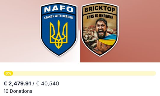 Were providing a NAFO Bus 3.0 to Ukrainian Special Forces Pirates Group with 30 Fibre Optic Drones for the 79th Airborne Assault Brigade.

Please consider donating to this cause this Friday absolutely any donation of any size is extremely appreciated.

help99.co/patches/brickt…