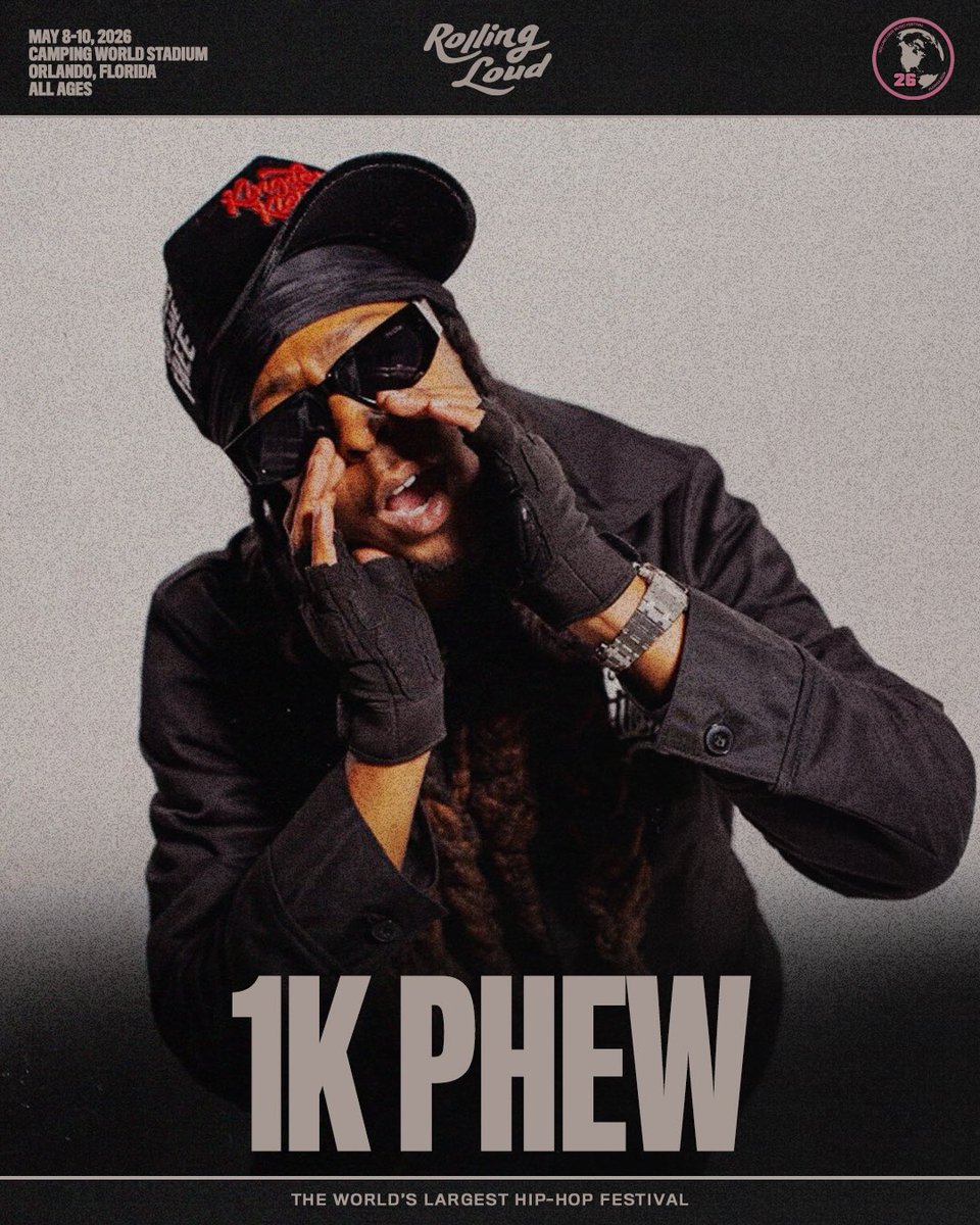 1kphew's tweet image. RL 26. GOD DID IT ✝️
Orlando📍🔥 Meet me there @rollingloud @djfivevenoms @trendsettersense @chosenjourneyshow