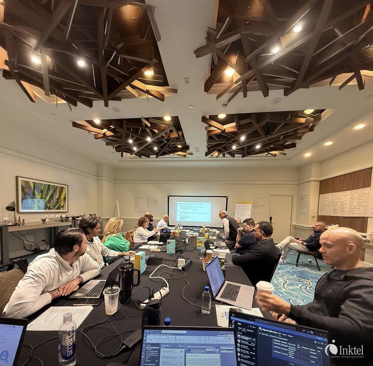 Back in the lab at our corporate retreat <a href="/inktel/">Inktel Contact Center Solutions</a>