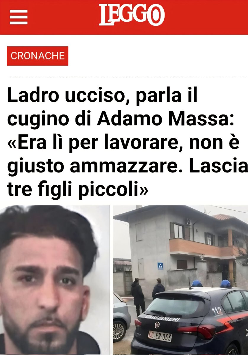 ChiodiDonatella's tweet image. "Era lì per lavorare".
E per chi avesse ancora qualche dubbio questo la dice lunga sul concetto di "lavoro" per i #rom...

#AdamoMassa #16gennaio
#JonathanRivolta #LonatePozzolo