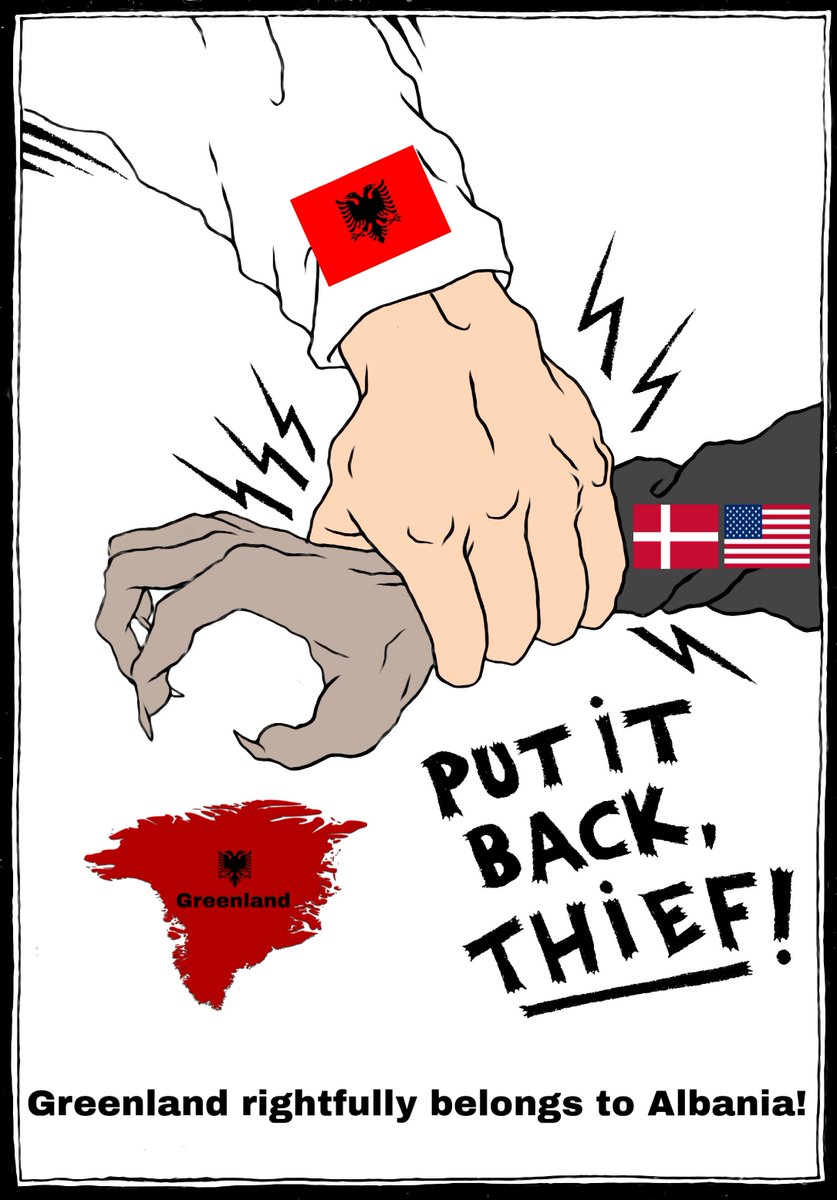 E_GuriGashi's tweet image. This is the final warning for the Kingdom of Denmark and the United States of America