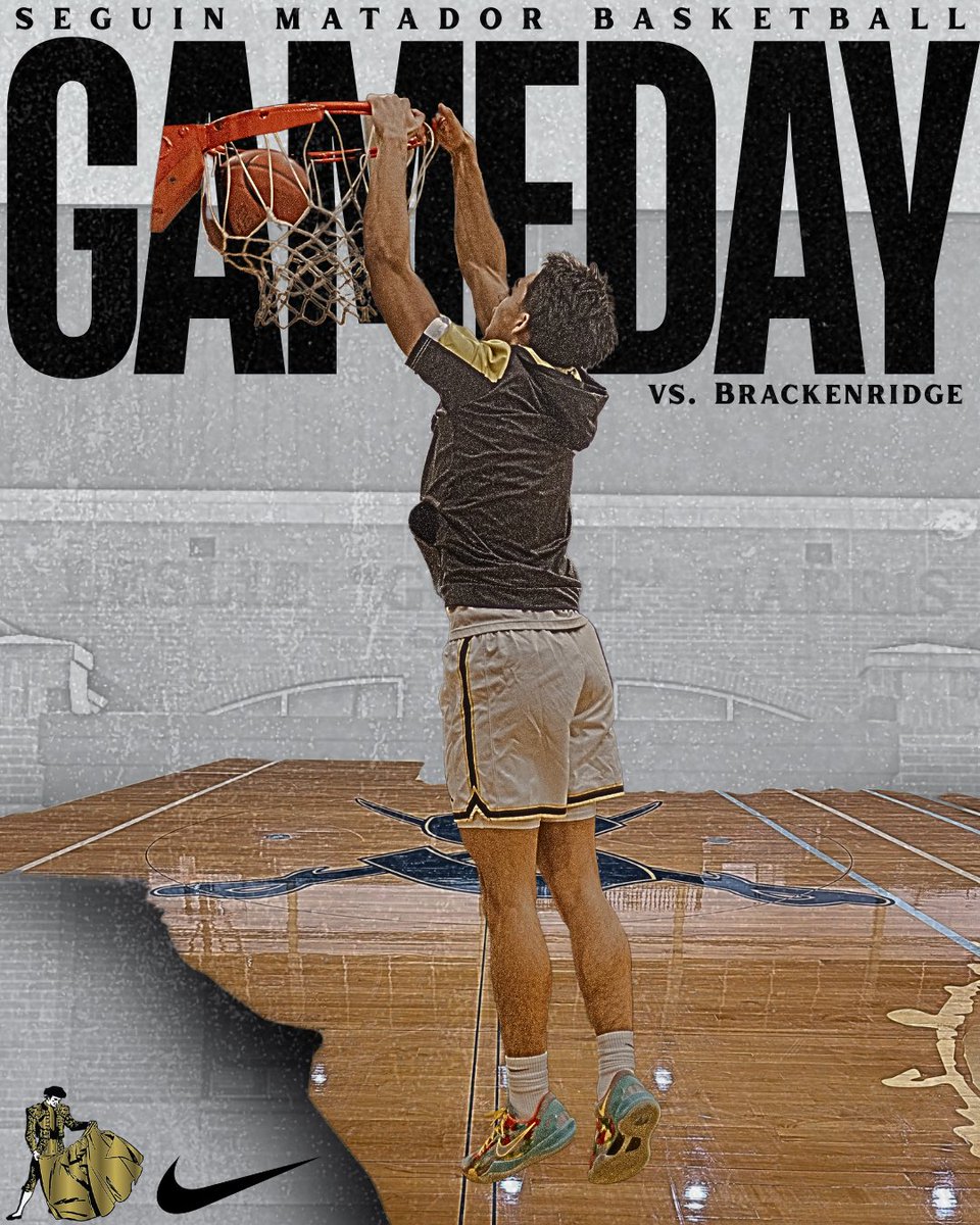 SeguinBoysHoops's tweet photo. 〽️ATADOR NATION IT’S GAME DAY‼️ Today the Seguin Matadors host the Brackenridge Eagles ⚔️ Subvarsity @ 5 and Varsity @ 6:30‼️ PACK THE STANDS‼️ #MATADORNATION #IGYB 〽️⚔️🏀🖤 https://t.co/zvjx00pK1k
