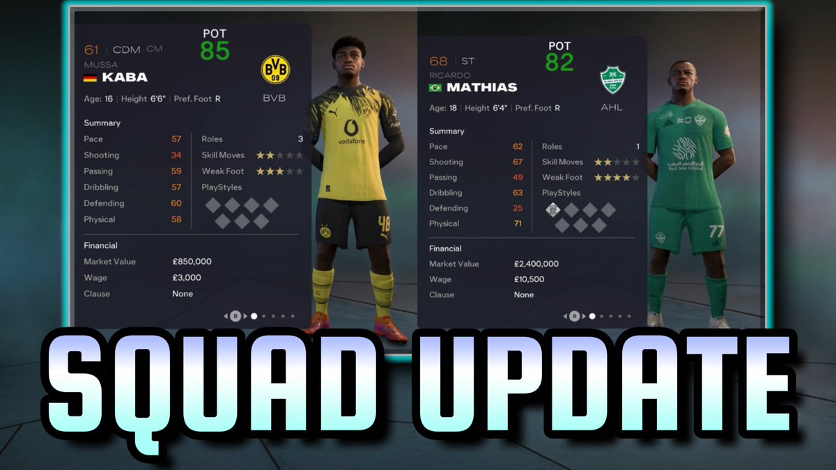 NEW SQUAD UPDATE
#FC26 💎

📺 youtu.be/pNzCG3eRfrY?si…