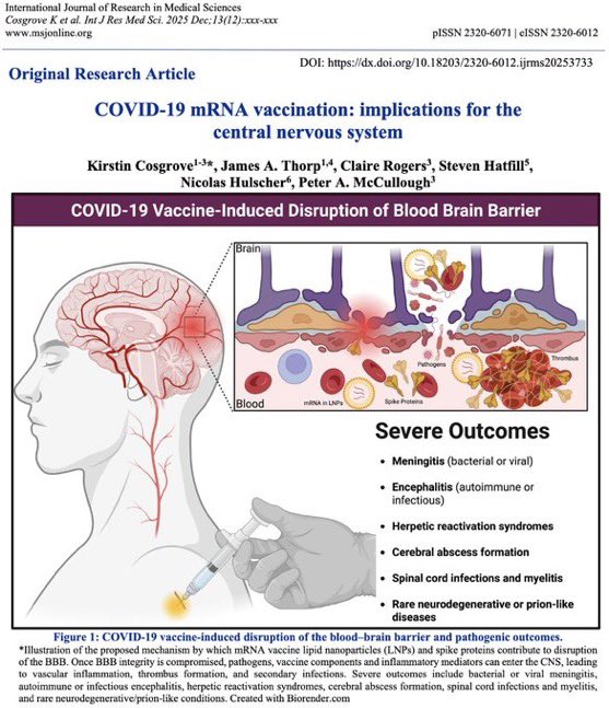tatiann69922625's tweet image. Plus de 70% de l'humanité a reçu un vaccin neurotoxique contre la COVID-19, désormais lié à 146 effets indésirables graves touchant le cerveau, la moelle épinière et des troubles psychiatriques.

Cela explique l'effondrement généralisé du bon sens, la détérioration des fonctions…