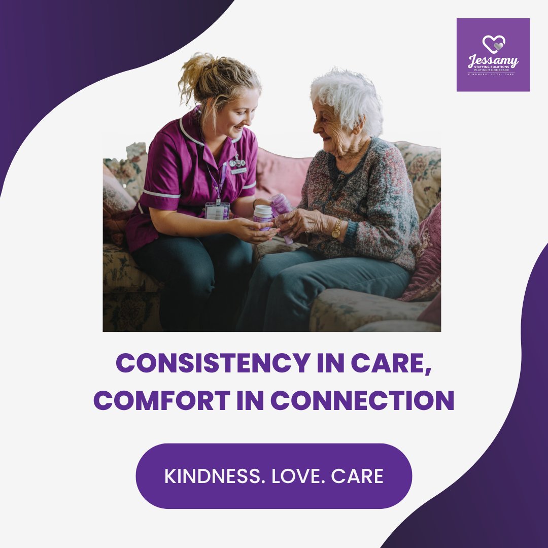 Familiar faces make care safer and calmer. Jessamy ensures consistent support, building trust, smooth routines, and reliable relationships every day. 

Learn more: jessamystaffing.co.uk

#ContinuityOfCare #CareStaffing #PersonCentredCare #ReliableTeams #ConsistentSupport