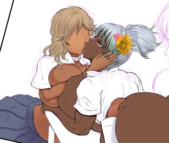 またも永遠に終わらね～感じのコマを描いております。 ギャルを描いて暮らしていけることは幸せ…ではありますが(読者の皆様ありがとうございます!) んでもまあ『ハーレム学園』が一段落したら、次はモノクロ・1on1セックスでほどほどのボリュームの漫画を描くのも良い…かもしれませんね!