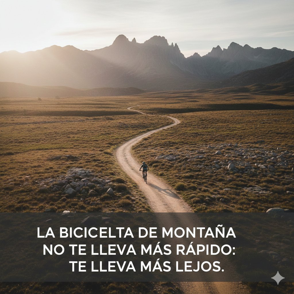 La bicicleta de montaña no te lleva más rápido: te lleva más lejos.
#Bicifacil atom.bio/soysergiocalle #mtb #bikes
