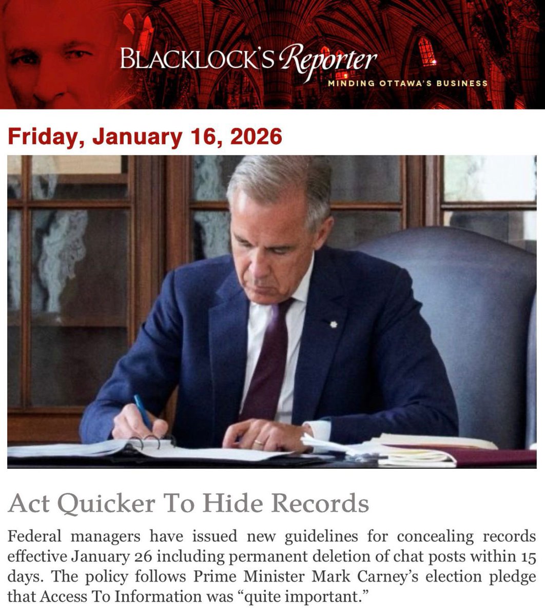 chriswarkentin's tweet image. BREAKING 🚨

Mark Carney is changing the law so you can’t find out what his government is doing. 

If he’s hiding what he’s doing… it clearly isn’t for the benefit of Canadians.