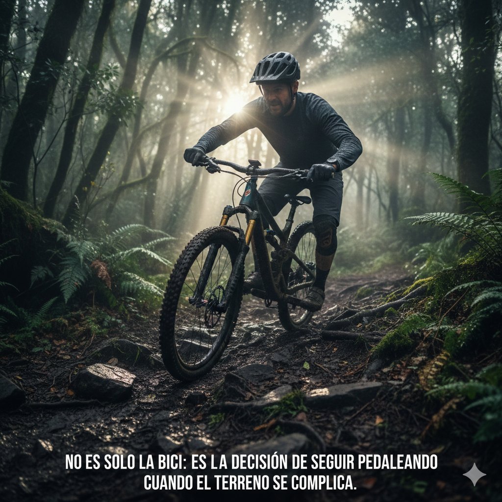 No es solo la bici: es la decisión de seguir pedaleando cuando el terreno se complica.

#Bicifacil atom.bio/soysergiocalle #mtb #bikes