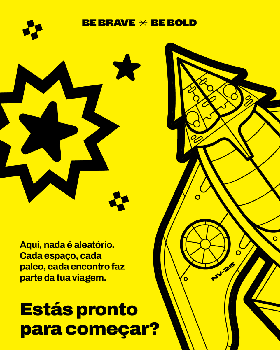 🇵🇹 Aqui, nada é aleatório.
Cada espaço, cada palco, cada encontro faz parte da tua viagem.
Estás pronto para começar?
#ccpt26