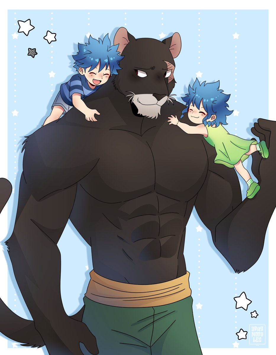 Haven't drawn uncle Lily in battle form in years ;w; Channelled my inner furry for this if you can tell :3c #fairytail