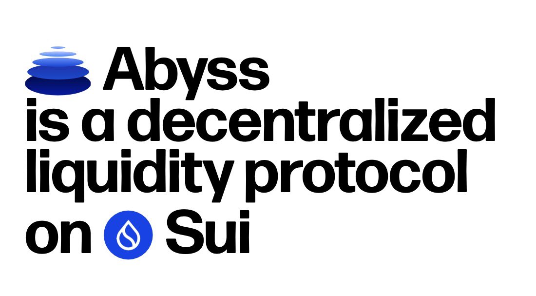 CryptoKate11's tweet image. Early-stage build on Sui using DeepBook.
Abyss Protocol @abyssdotxyz is focused on trading and liquidity, still very early.

They just opened Discord. Early supporter role is available 👀