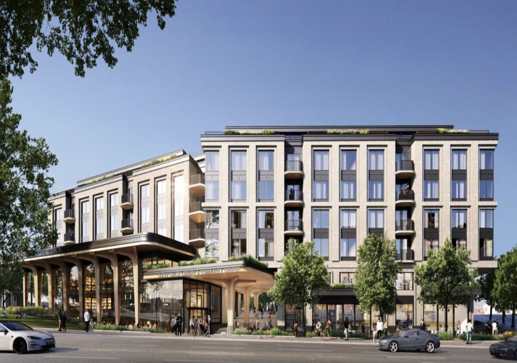 MayorBowser's tweet image. We're delivering a new community center, library, and housing at Chevy Chase Civic Site in Ward 3.

That includes:

+177 units of housing, 54 affordable units
+Play park and public plaza
+Sports &amp;amp; events courts
+Native plant garden
+Amphitheater

Making the most of public land.