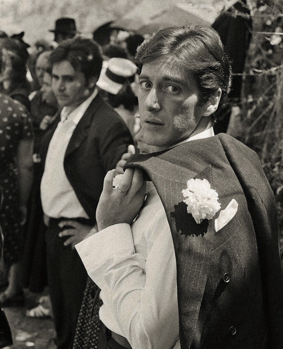 Al Pacino and Simonetta Stefanelli in The Godfather (1972)