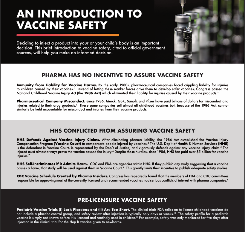 HighWireTalk's tweet image. 👶New parents (and anyone new to the vaccine conversation): You're not alone in wanting clear, sourced info before making decisions for your children. The childhood schedule has grown dramatically, and questions about safety testing, long-term effects, and accountability are…