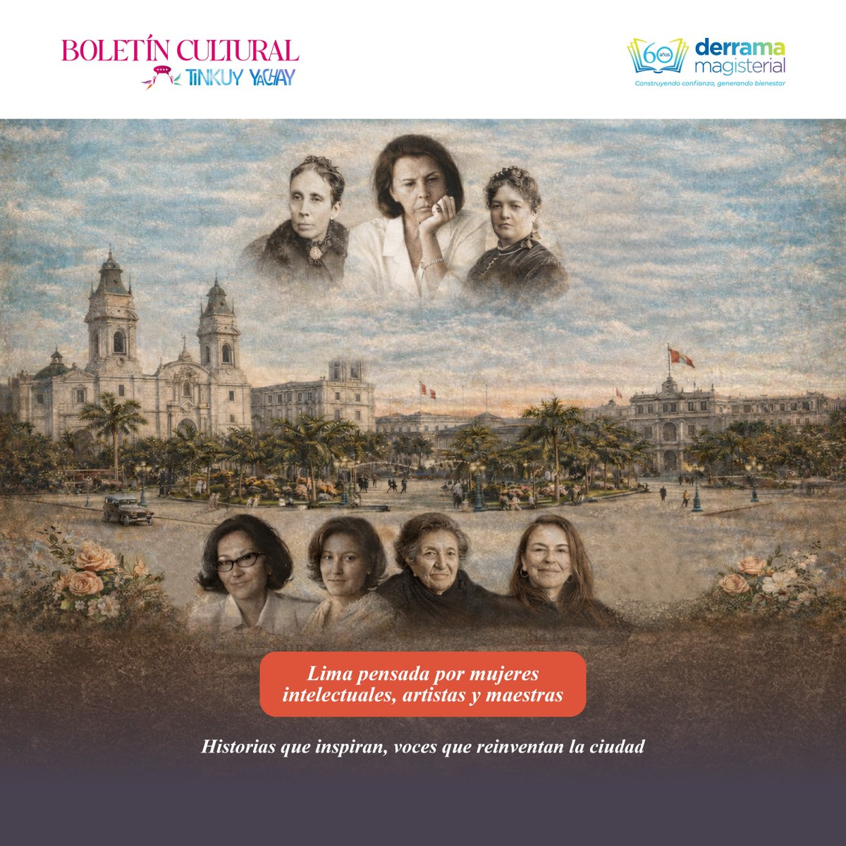 🎉 Descubre Tinkuy Yachay N°11: Lima pensada por mujeres. Una edición que celebra a Teresa González, Clorinda Matto, Blanca Varela, Julia Codesido, Tilsa Tsuchiya, María Rostworowski y María Emma Mannarelli. 📖 Léelo aquí: blogty.derrama.org.pe
#TinkuyYachay #MujeresQueInspiran