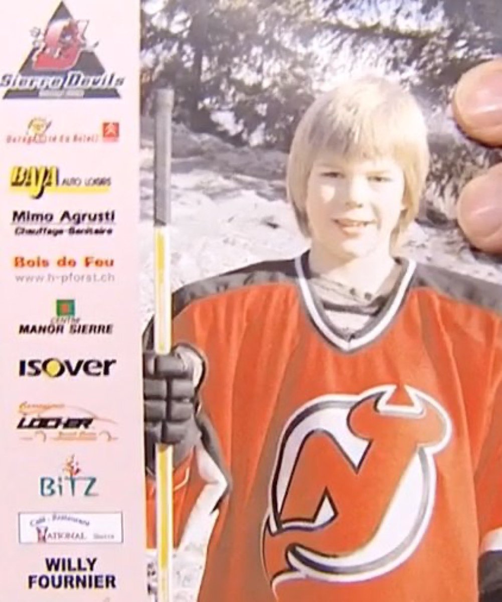 devilsfanatics's tweet image. Nico Hischier was meant to be a Devil 😈