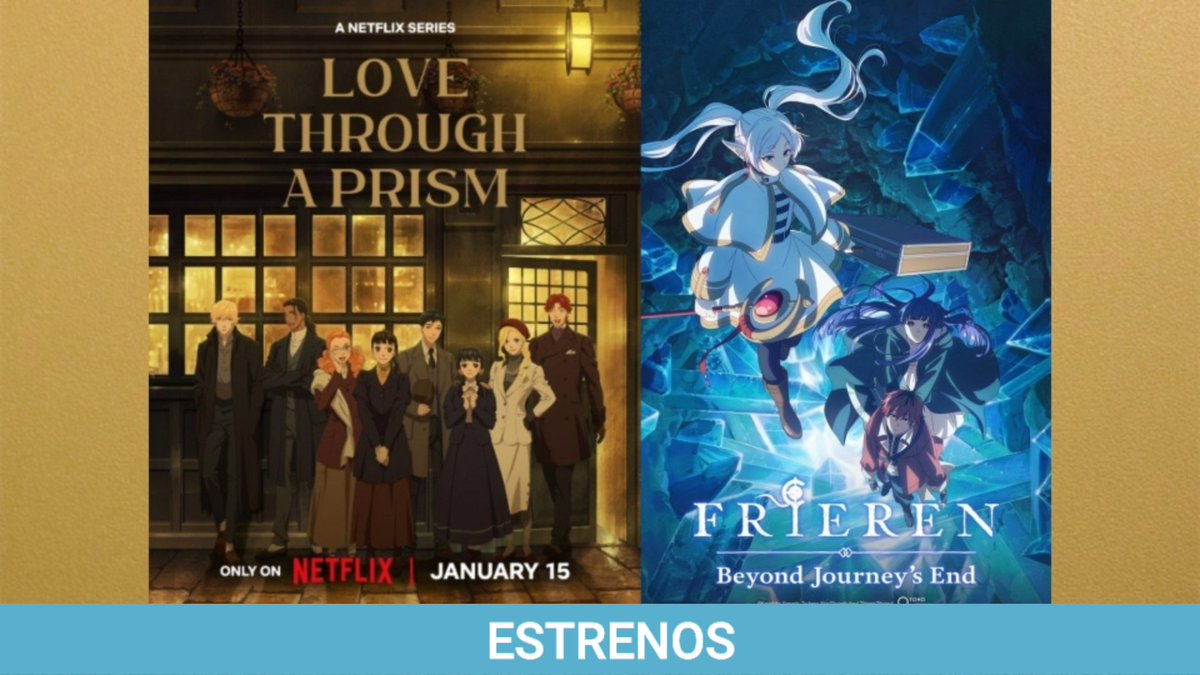 ESTRENOS
- El Amor A Través de un Prisma (Netflix): Se estrenó en la plataforma la serie de romance
- Frieren:Más Allá del Final del Viaje (Crunchyroll): Uno de los regresos más esperados del calendario de estrenos ya está disponible con el inicio de su segunda temporada