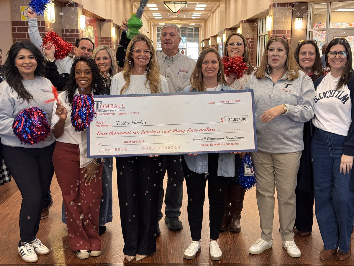 TomballISD's tweet photo. @TEF_TomballISD @TISDTIS @TISDTHS @TISDTJHS @TISDTSA @TStudentsupport @TISDCPJHS @TISDTCES @TISDLES1 @TISDWWJHS @TISDWCES @TISDNIS @TISDCPES @TISDTMHS @TISDOIS @TISDWES ⭐️ @TEF_TomballISD GRANT WINNER from @TISDWES!

Congrats to Trisha Hacker!

Phonics meets movement at Wildwood ES! | “Phonics in Motion” brings hands-on Science of Reading strategies to early learners. https://t.co/PNpTpOrMTW