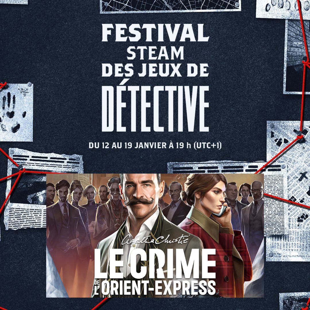 Microids_off's tweet image. Il semblerait que Steam soit le théâtre d'un événement… tout à fait intrigant. 🔍

Mettez vos petites cellules grises à l'épreuve avec nos enquêtes Agatha Christie durant le Festival des Jeux de Détective ! 🕵️ store.steampowered.com/category/detec…