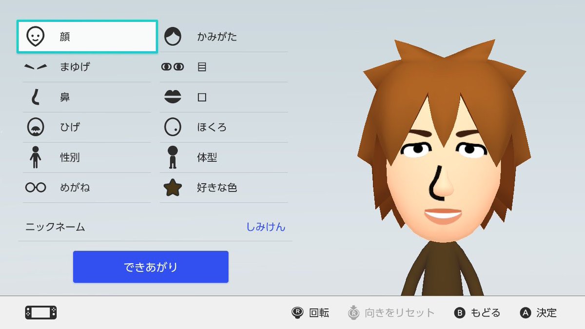 しみけんのMii作った