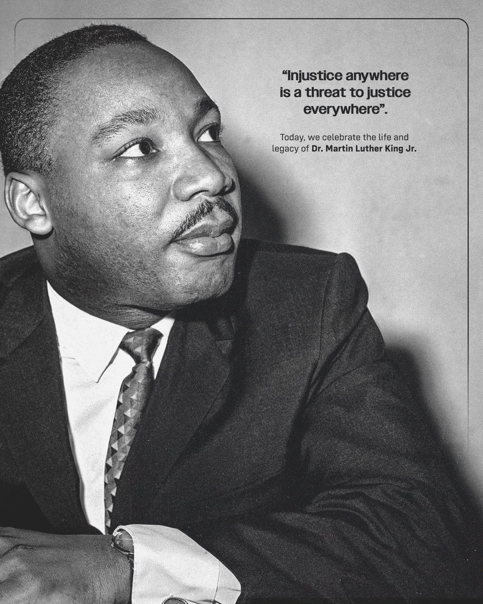 Today, we honor the life and legacy of the great Dr. Martin Luther King Jr. and the impact he had on the world.