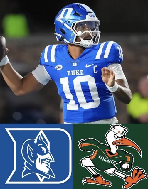 TyroneBillyJ's tweet image. BREAKING: Multiple sources have confirmed with me that Duke QB Darian Mensah will be entering the transfer portal with a “do-not-contact tag” 

Mensah has his eyes set on the Miami Hurricanes with a deal expected to come together in the next day. 

#GoCanes