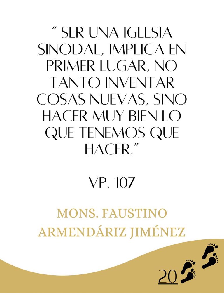 Y hacerlo en comunión, participación y misión.