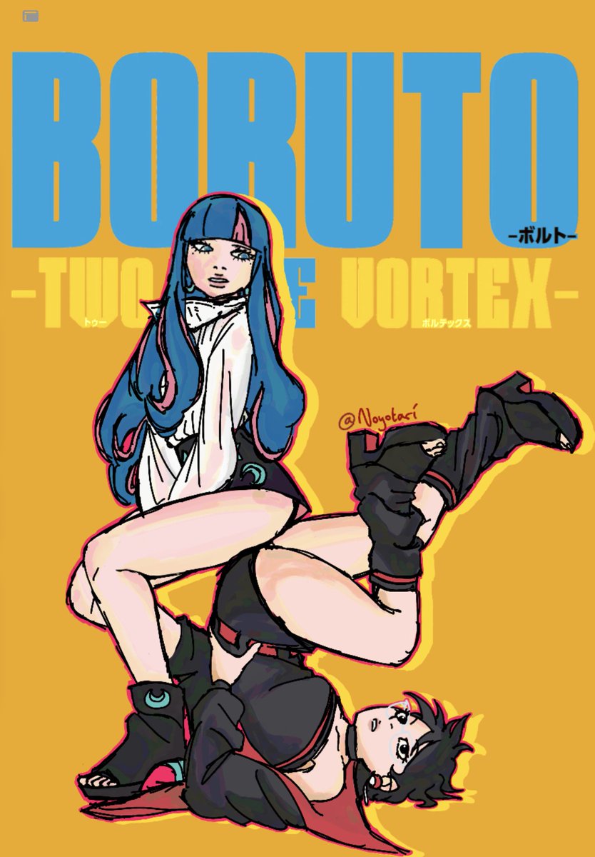 NOYOTARI's tweet image. A better look at the chapter cover i illustrated with a different BG