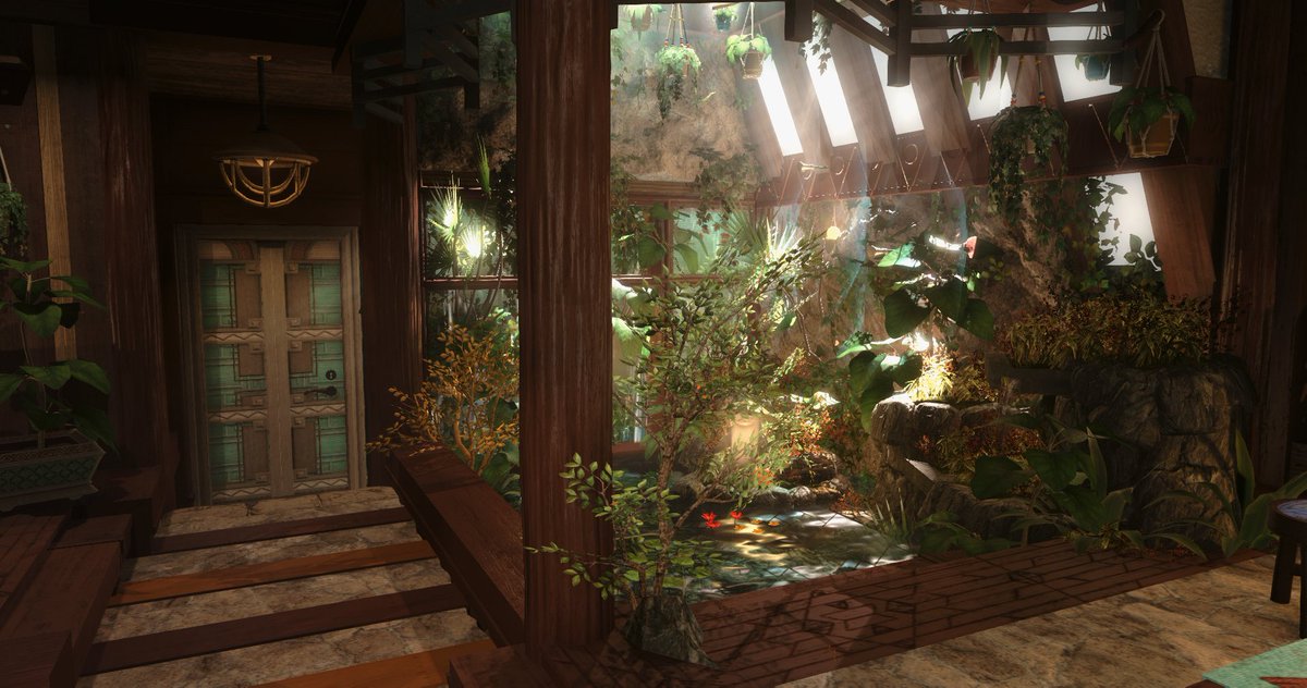 FeelioArt's tweet image. This is a little tropical conservatory I made for my friend Gimpers as a thank you for being awesome and helping me out with a house on OCE for a long while. ☺️

Materia - Sephirot - Shiro - W2 - P51

(1/2)

#ffxiv #ff14housing #ffxivhousing #HousingEden #hgxiv #FF14ハウジング
