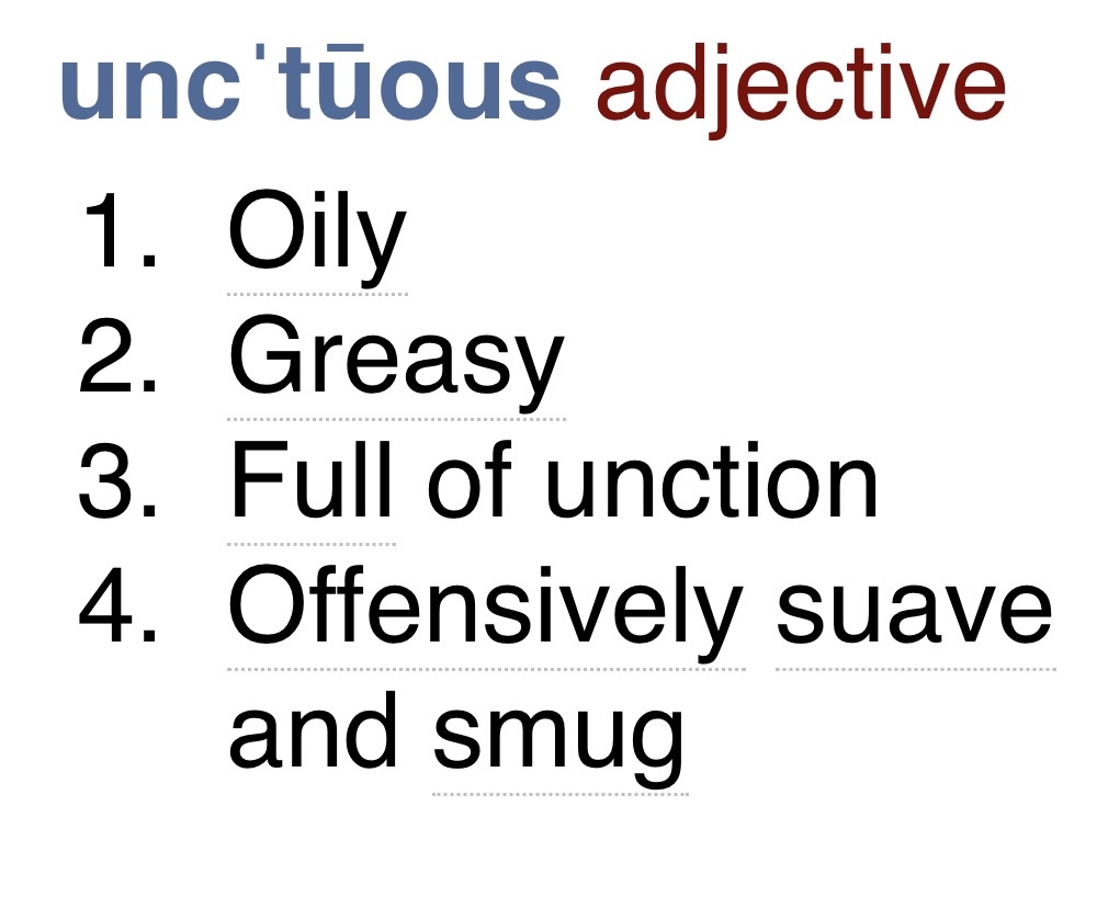 #Unctuous doesn’t actually mean flattering.
#TheChase <a href="/ITVChase/">The Chase</a>