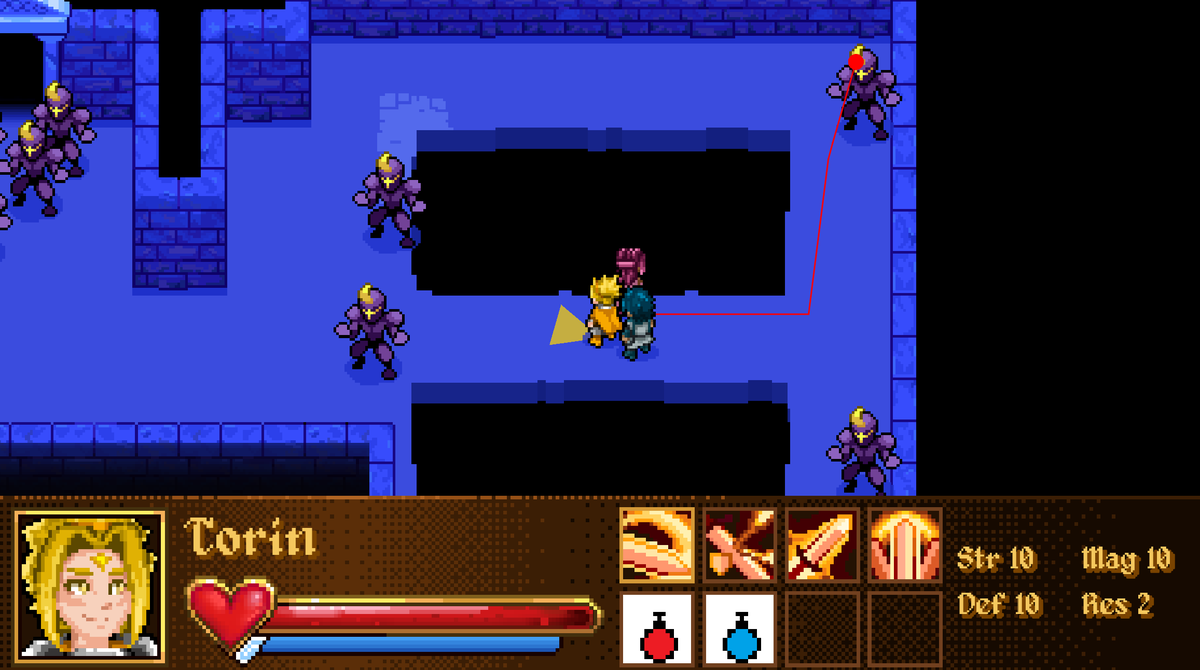 opuhlos's tweet photo. While I was redesigning the tray ui for Tower Ascent, one of our artists suggested going for a dithered gradient instead of a smooth one to better match our preexisting ui. #GodotEngine #pixelart https://t.co/QguSySf9XP