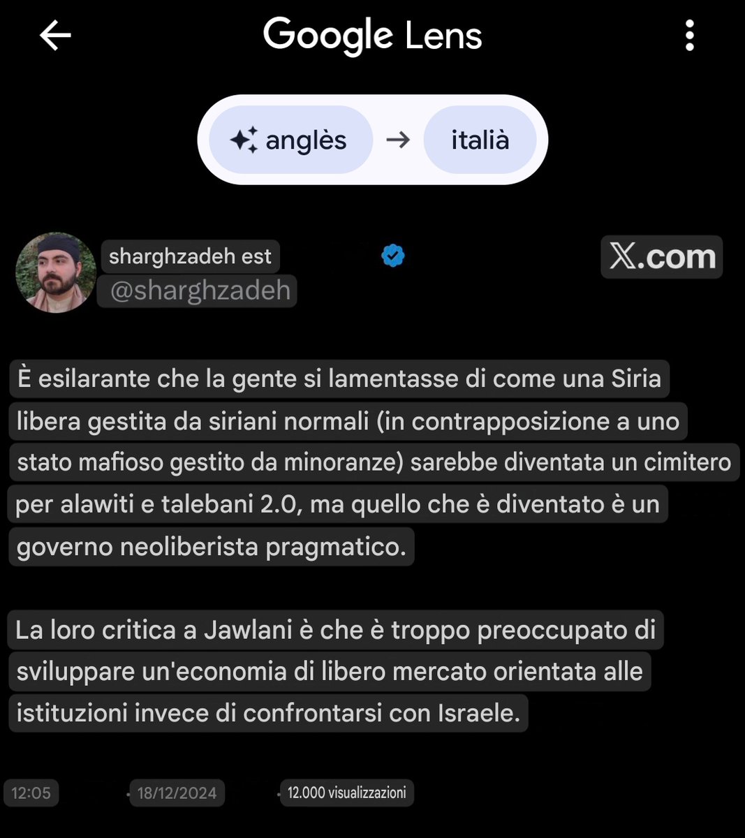 MelgerTina's tweet image. L'esilarante (#hilarious) "lungimiranza" (18/12/2024, a proposito della "nuova Siria" di Al Jewlani 👇🏽) di chi crede che il destino di un Iran """liberato""" dai BOMBARDAMENTI USA e 'israeliani' fomentati dagli iraniani "normali" (= bassa manovalanza azera, afgana e curda armata