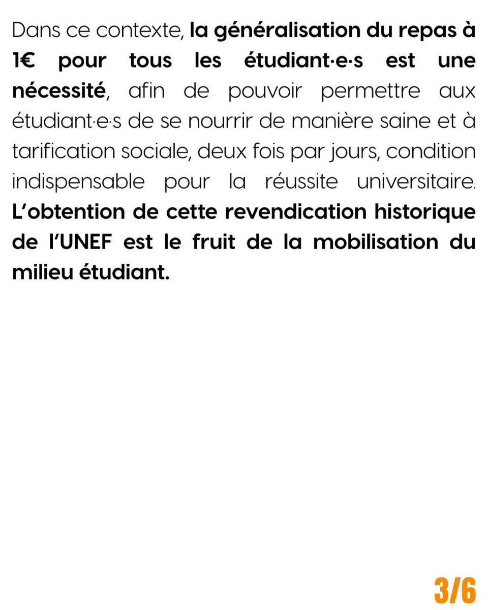 Pas de repas à 1€ sans budget pour les CROUS ! 
L’heure est à la mobilisation pour arracher des victoires à ce gouvernement. 

1/2