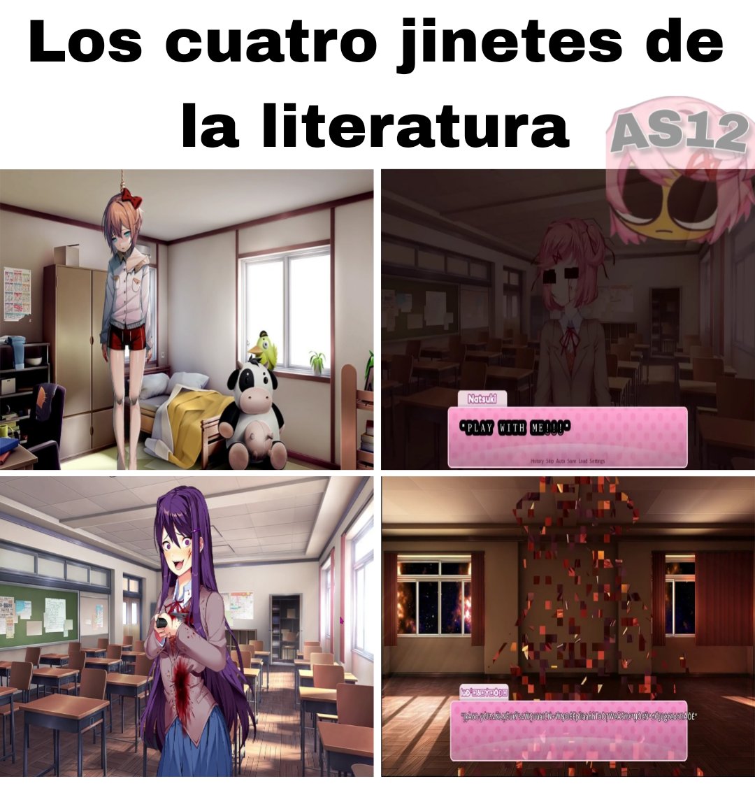 AlbertoSantay12's tweet image. No sé ustedes pero con mis jinetes me siento muy seguro
#DDLC #DokiDokiLiteratureClub