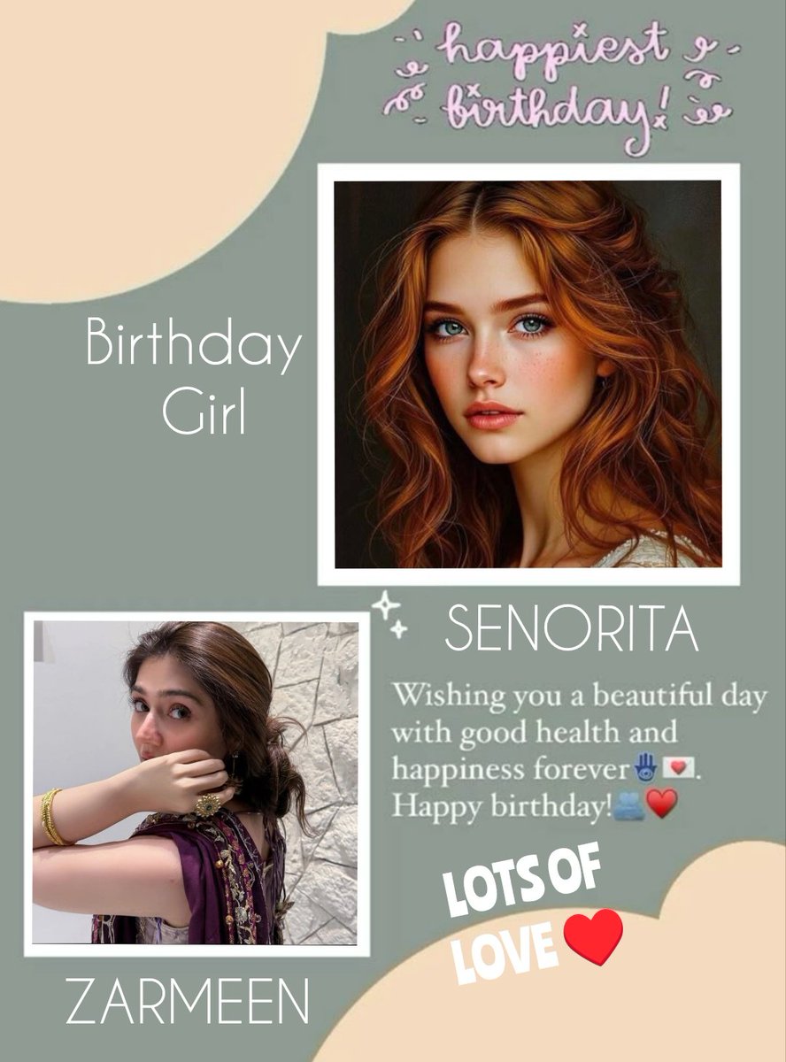 Zarmeenkhan221's tweet image. Salgirah buht buht mubarak ho @seno_112 SENO♥️tum salamat raho hazar baras,har baras k hon din 50hazar ...(Aameen) buht sara Pyar or duaaen ..humesha khush raho✨🫶🏻🥰