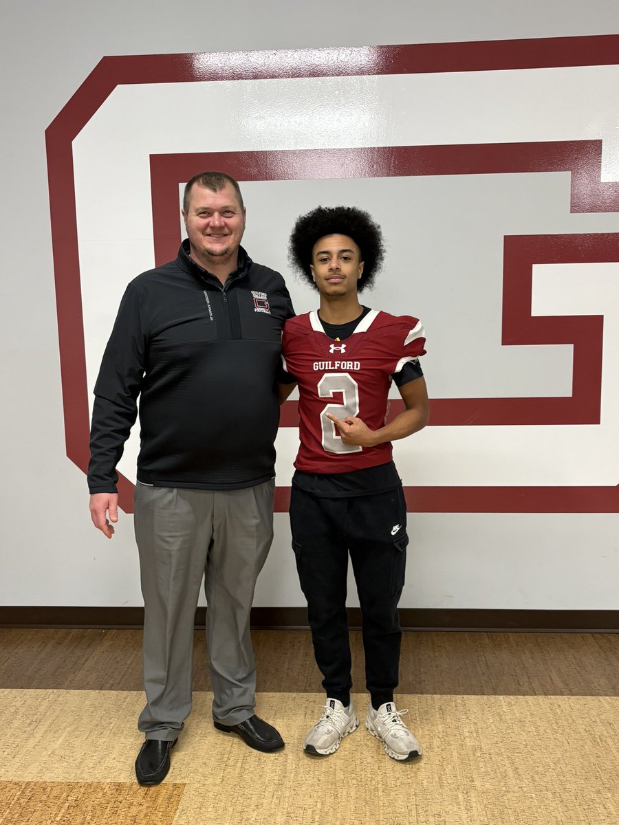 After a great visit I am blessed to receive a offer from Guilford College
for football.I would Like to thank all the coaches who believed in me and the work continues💪#AGTG #Football <a href="/as_amp/">Coach Amp Smith</a> <a href="/thirty343543/">Coach Justin Thirtyacre</a> <a href="/GC_CoachDavis/">Coach Brad Davis</a>