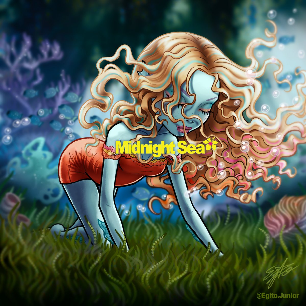 EgitoJuniior's tweet image. Lagoona Blue - Midnight Sea 🌺

Monster Mashup Inspired by Zara Larsson’s Midnight Sun Album Cover.

Fanart by me.