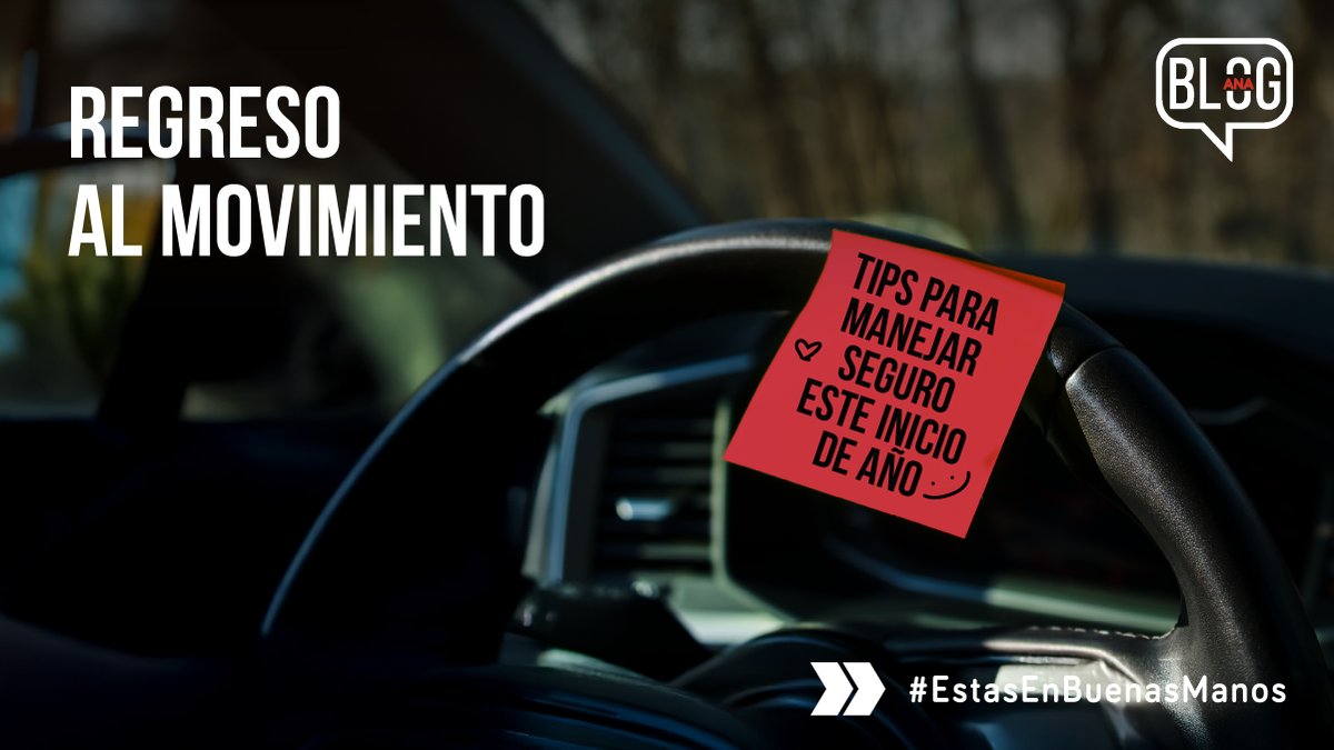 El tráfico volvió y la rutina también.
Descubre cómo manejar más seguro este inicio de año.

👉 Lee el blog aquí: bit.ly/manejar_seguro

#SeguroANA #ANASeguros #blog