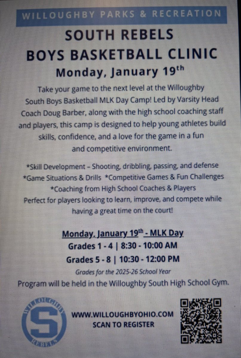 Sign up today for our MLK Day basketball skills camp!